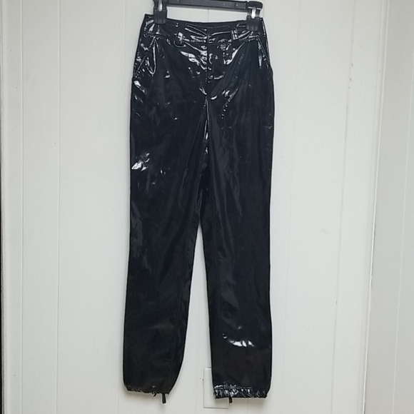 Patent leather pant Black Pant Size XS - Picture 7 of 11